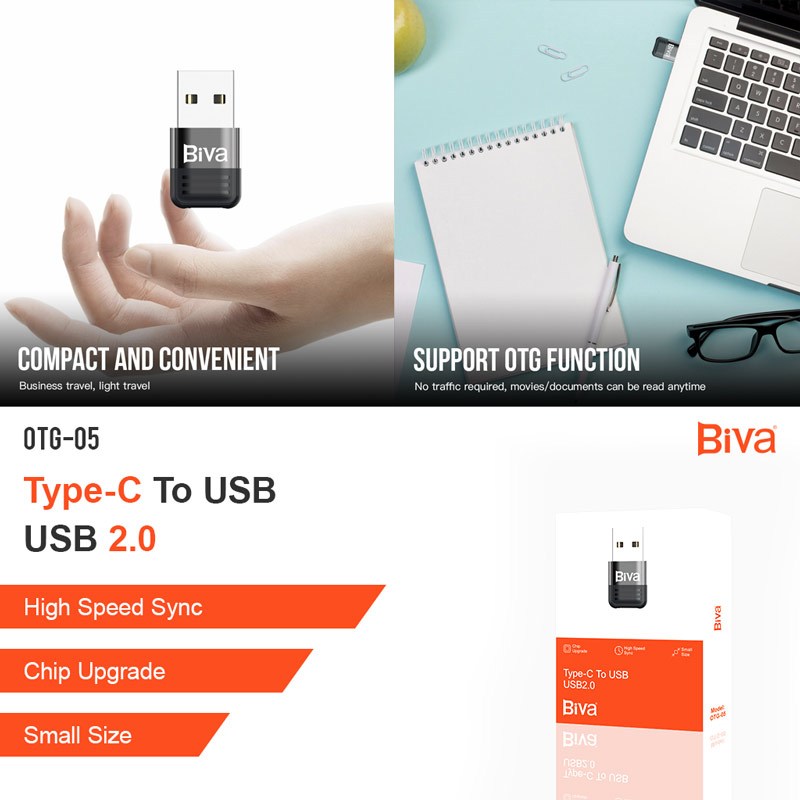 تبدیل Biva OTG-05 Type-C To USB