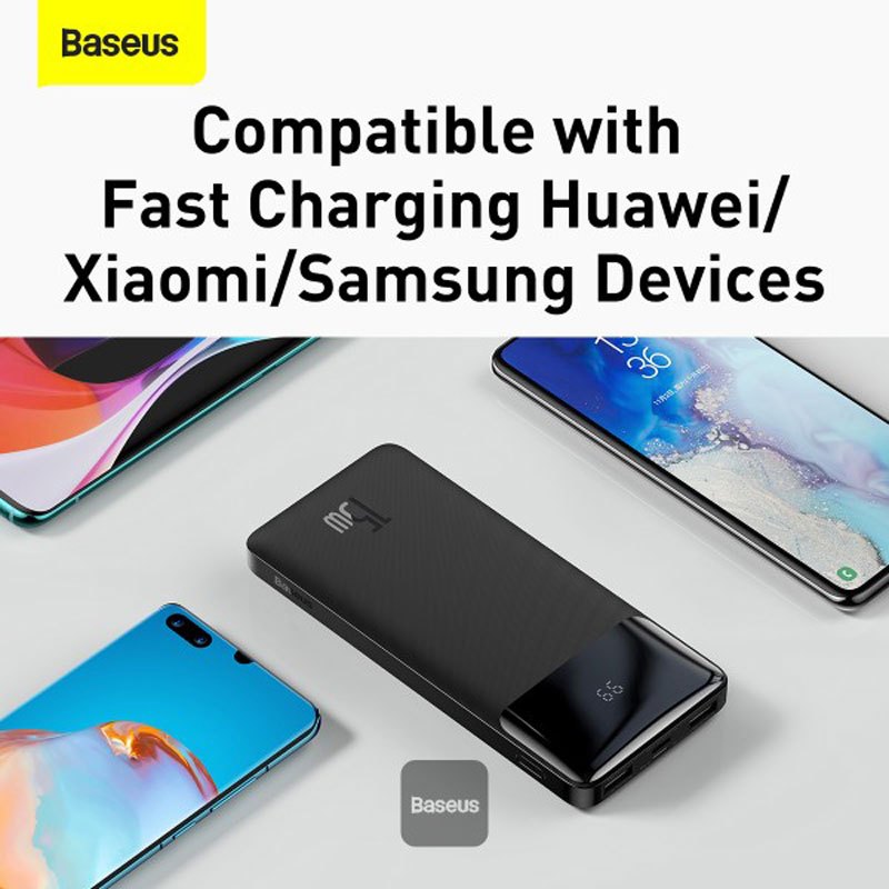 پاور بانک فست شارژ 10000 باسئوس Baseus Bipow PPBD05000 PD 15W