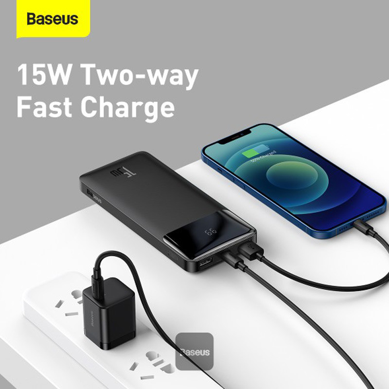پاور بانک فست شارژ 10000 باسئوس Baseus Bipow PPBD05000 PD 15W