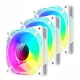 فن کیس گیم مکس GameMax KF300 ARGB White 12*12 بسته 3 عددی