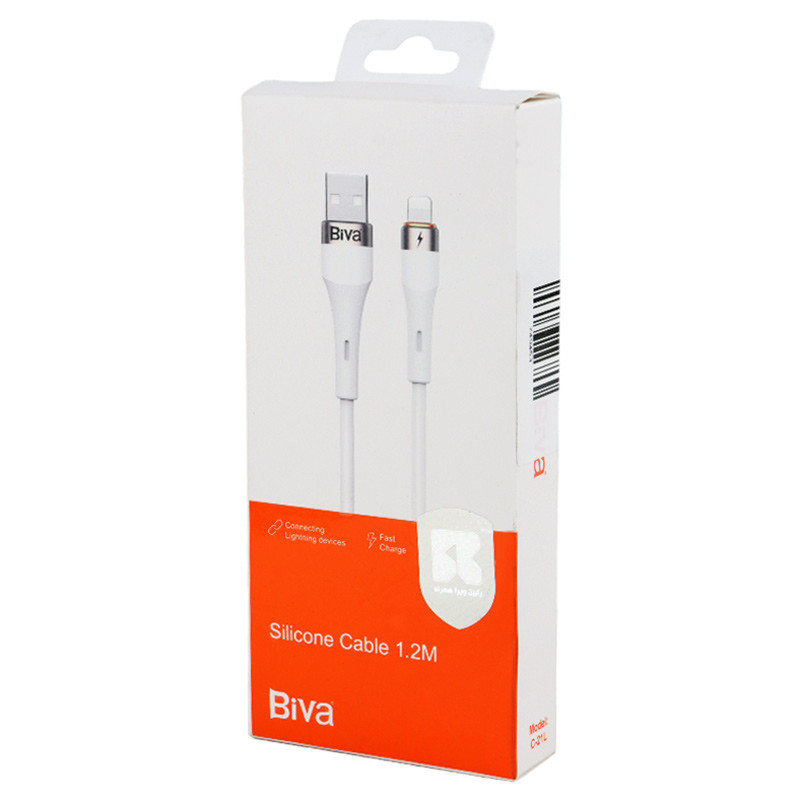 کابل آیفونی فست شارژ Biva C-21L 3A 1.2m