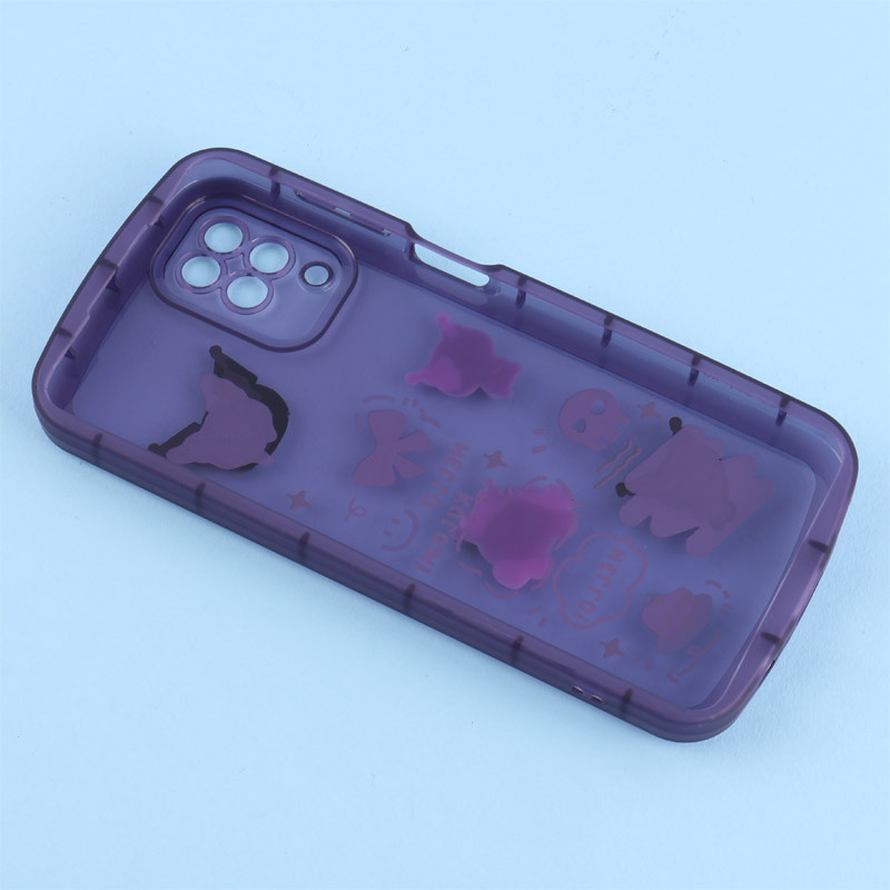 قاب Fashion Case سامسونگ Galaxy A12 / M12 عروسک برجسته محافظ لنزدار