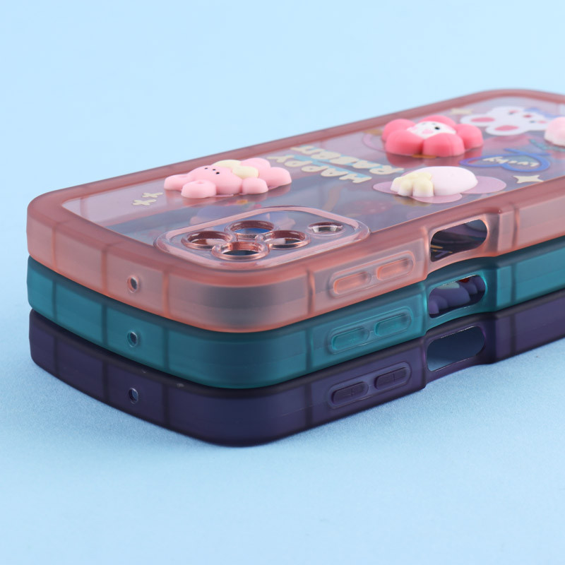 قاب Fashion Case سامسونگ Galaxy A12 / M12 عروسک برجسته محافظ لنزدار