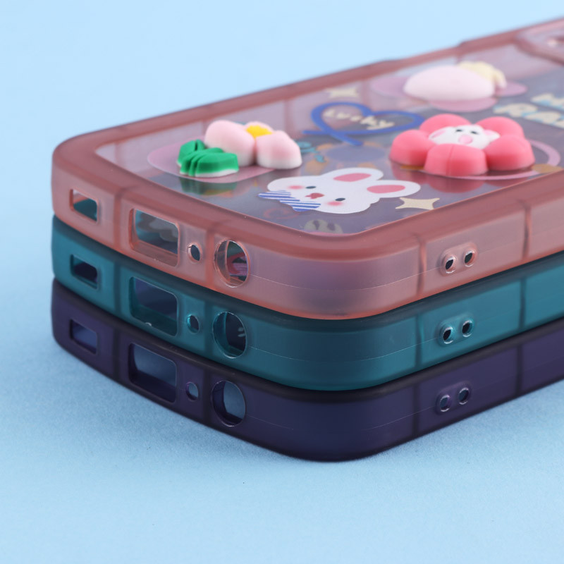 قاب Fashion Case سامسونگ Galaxy A12 / M12 عروسک برجسته محافظ لنزدار