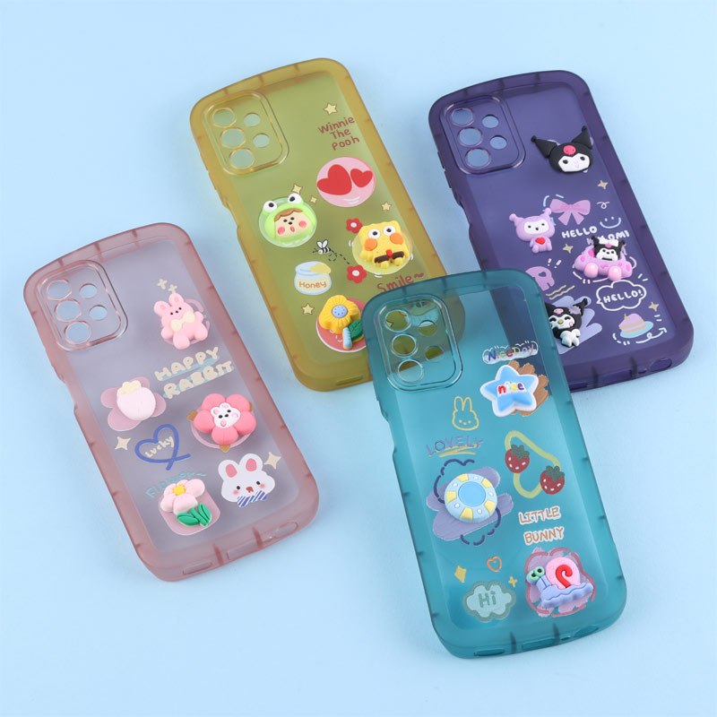 قاب Fashion Case سامسونگ Galaxy A13 4G عروسک برجسته محافظ لنزدار