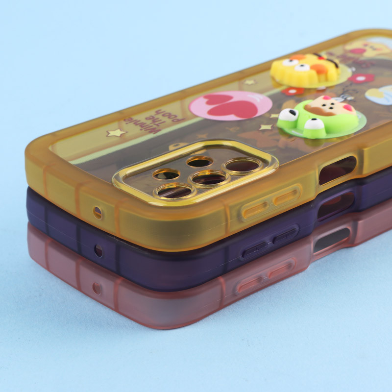 قاب Fashion Case سامسونگ Galaxy A13 4G عروسک برجسته محافظ لنزدار