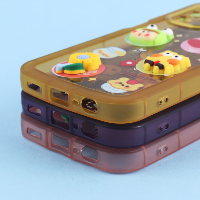 قاب Fashion Case سامسونگ Galaxy A13 4G عروسک برجسته محافظ لنزدار