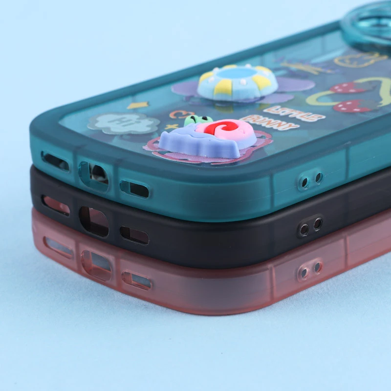 قاب Fashion Case آیفون iPhone 14 Pro Max عروسک برجسته محافظ لنزدار