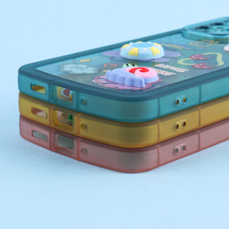 قاب Fashion Case سامسونگ Galaxy A73 عروسک برجسته محافظ لنزدار