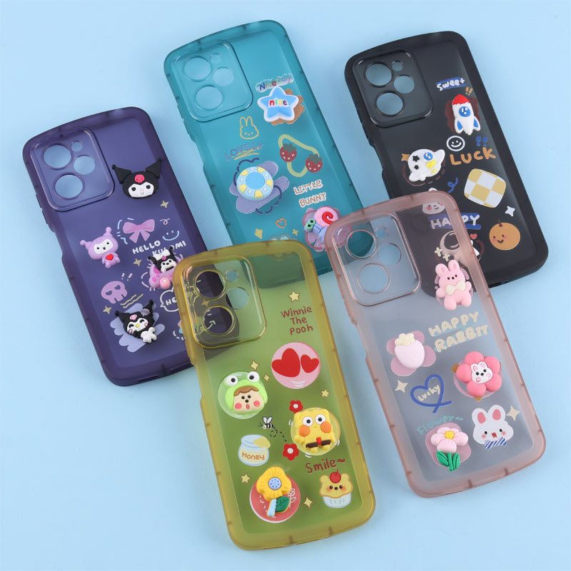قاب Fashion Case شیائومی Poco X5 Pro عروسک برجسته محافظ لنزدار