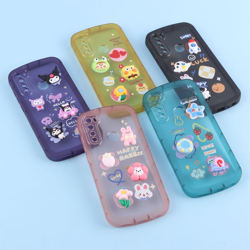 قاب Fashion Case شیائومی Redmi Note 8 عروسک برجسته محافظ لنزدار