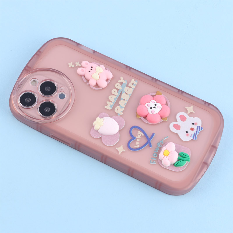 قاب Fashion Case آیفون iPhone 13 Pro Max عروسک برجسته محافظ لنزدار