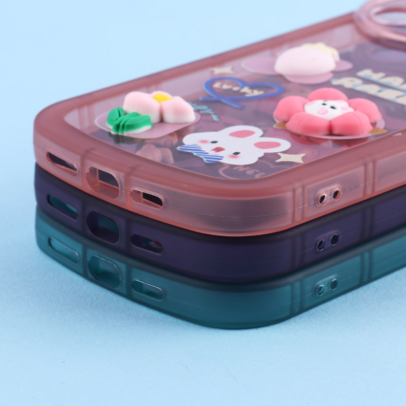 قاب Fashion Case آیفون iPhone 13 Pro Max عروسک برجسته محافظ لنزدار