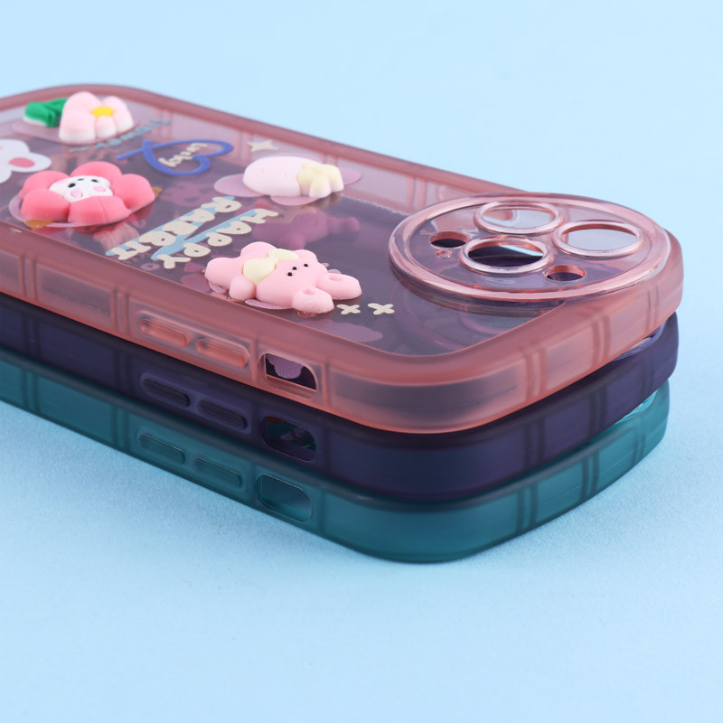قاب Fashion Case آیفون iPhone 13 Pro Max عروسک برجسته محافظ لنزدار