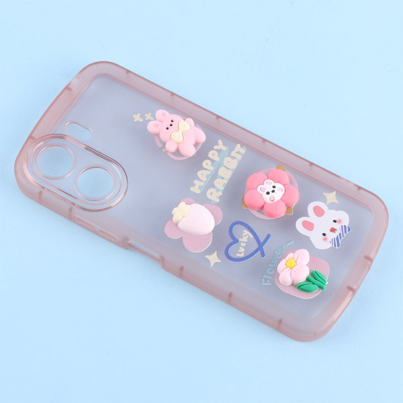 قاب Fashion Case شیائومی Redmi 13C / Poco C65 عروسک برجسته محافظ لنزدار
