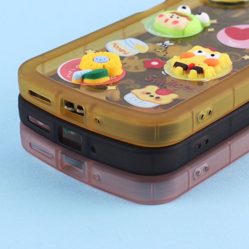 قاب Fashion Case شیائومی Redmi 13C / Poco C65 عروسک برجسته محافظ لنزدار