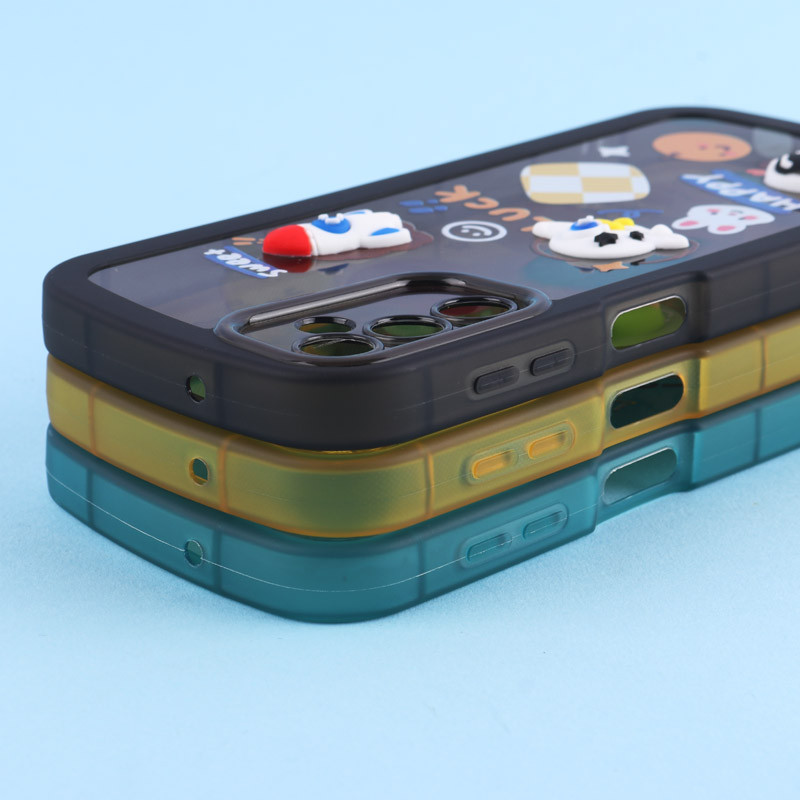 قاب Fashion Case سامسونگ Galaxy A14 4G / A14 5G عروسک برجسته محافظ لنزدار