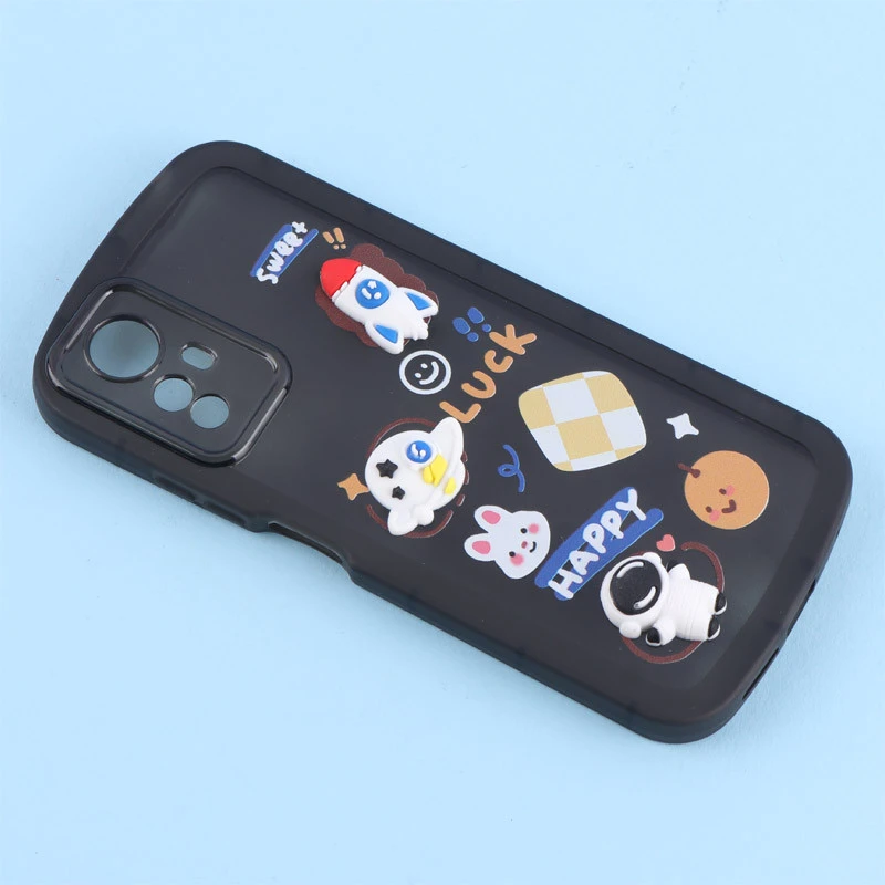 قاب Fashion Case شیائومی Redmi Note 12S عروسک برجسته محافظ لنزدار