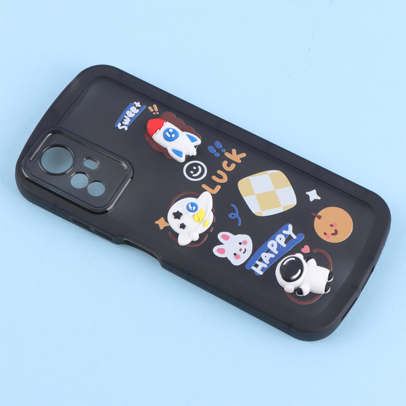 قاب Fashion Case شیائومی Redmi Note 12S عروسک برجسته محافظ لنزدار