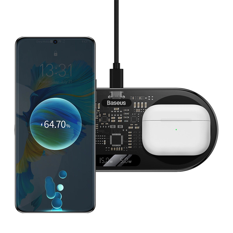شارژر بی سیم Baseus BS-W528 WXSX01010 20W