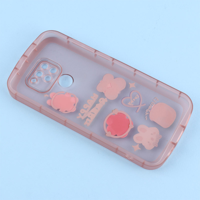 قاب Fashion Case شیائومی Redmi Note 9 / Redmi 10x 4G عروسک برجسته محافظ لنزدار