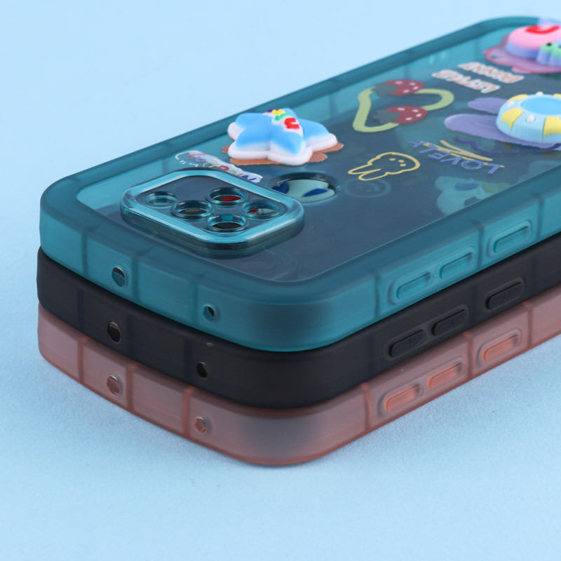 قاب Fashion Case شیائومی Redmi Note 9 / Redmi 10x 4G عروسک برجسته محافظ لنزدار