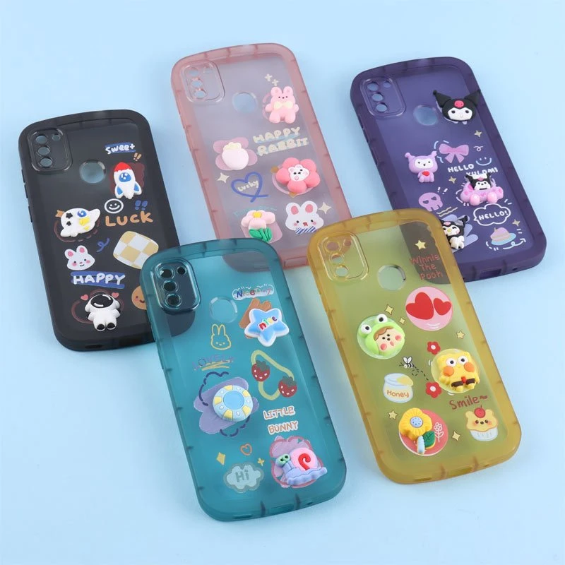 قاب Fashion Case سامسونگ Galaxy A11 / M11 عروسک برجسته محافظ لنزدار