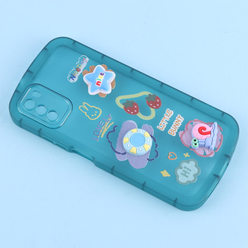 قاب Fashion Case شیائومی Poco M3 عروسک برجسته محافظ لنزدار