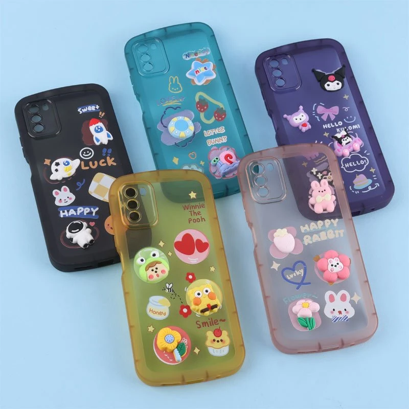 قاب Fashion Case شیائومی Poco M3 عروسک برجسته محافظ لنزدار