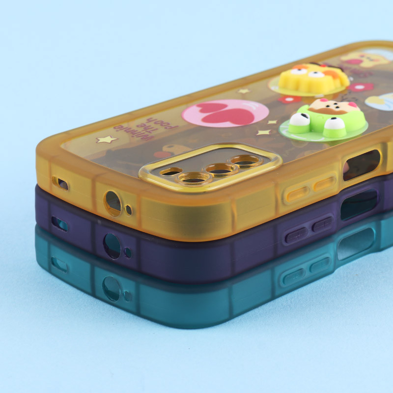 قاب Fashion Case شیائومی Poco M3 عروسک برجسته محافظ لنزدار