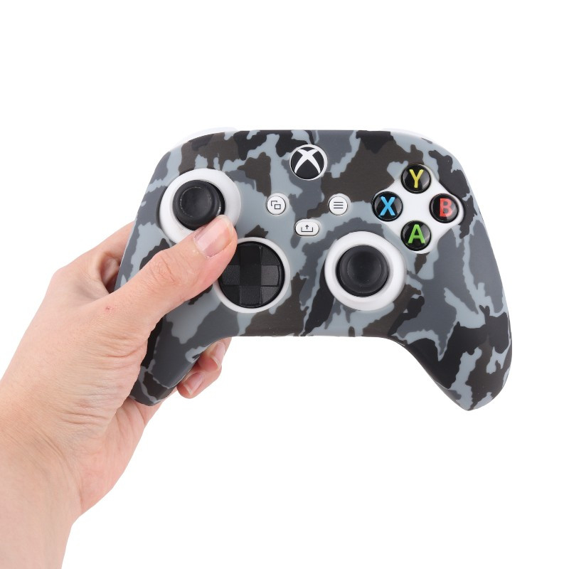 روکش دسته بازی Xbox X/S چریکی طوسی مشکی