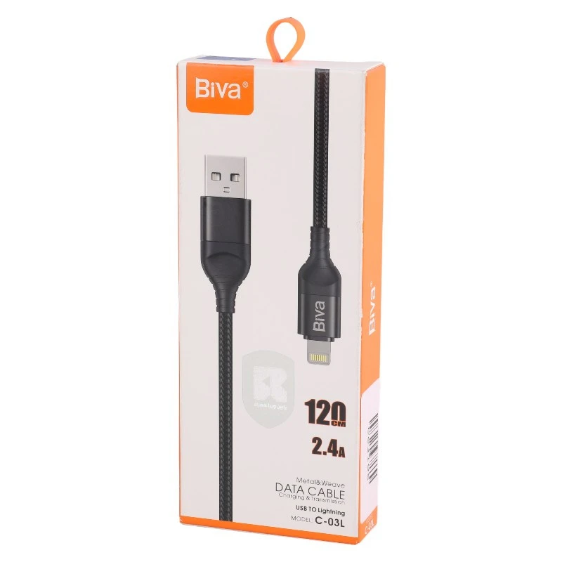 کابل آیفونی Biva C-03L 2.4A 1.2m