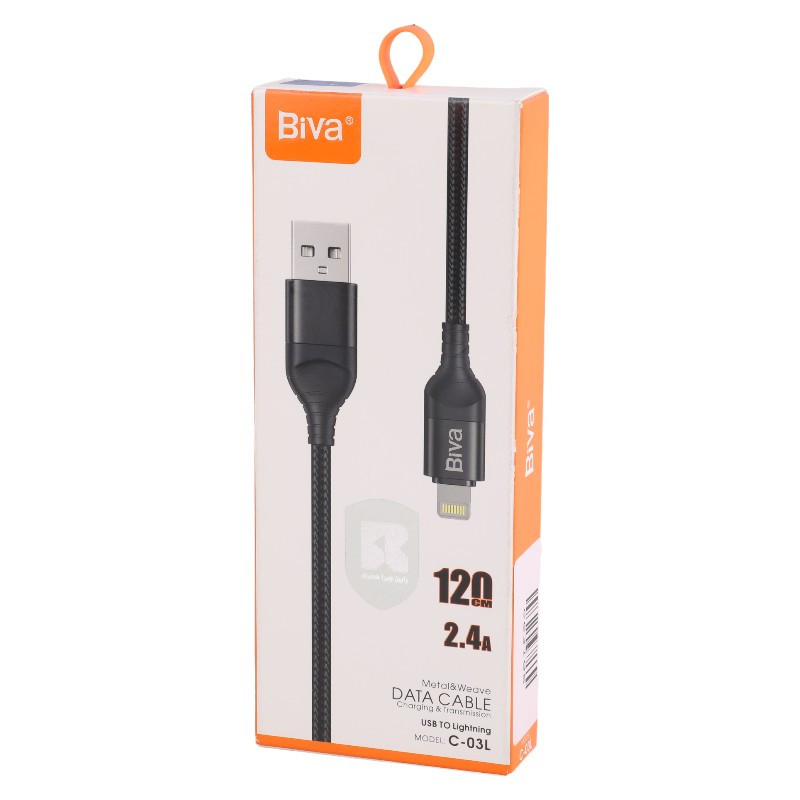 کابل آیفونی Biva C-03L 2.4A 1.2m