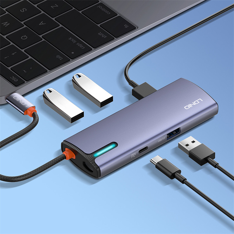 هاب 5 پورت Type-C الدینیو DS-15U
