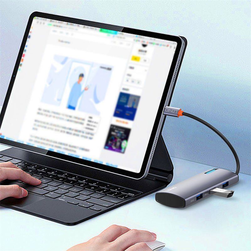 هاب 5 پورت Type-C الدینیو DS-15U