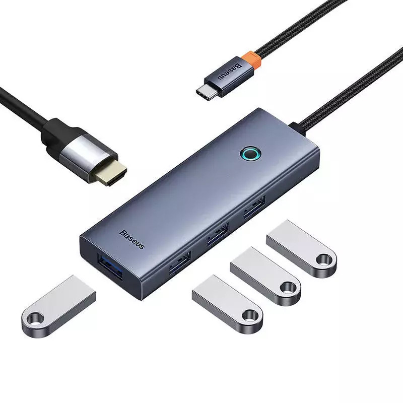 هاب 5 پورت Type-C باسئوس UltraJoy Series B00052809813-00