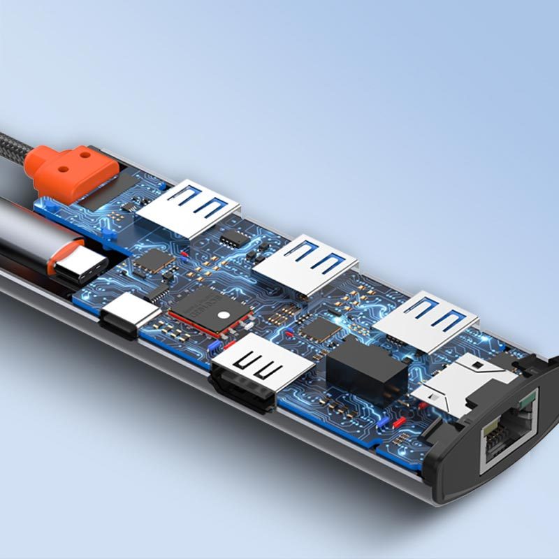 هاب 6 پورت Type-C الدینیو DS-16H