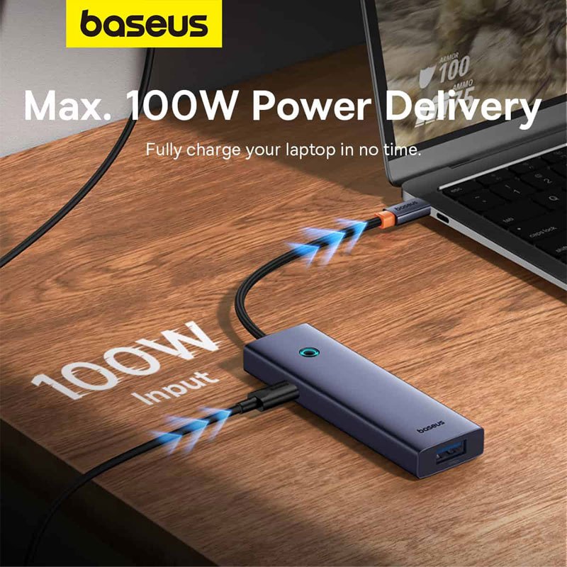 هاب 5 پورت Type-C باسئوس UltraJoy Series B00052801811-01