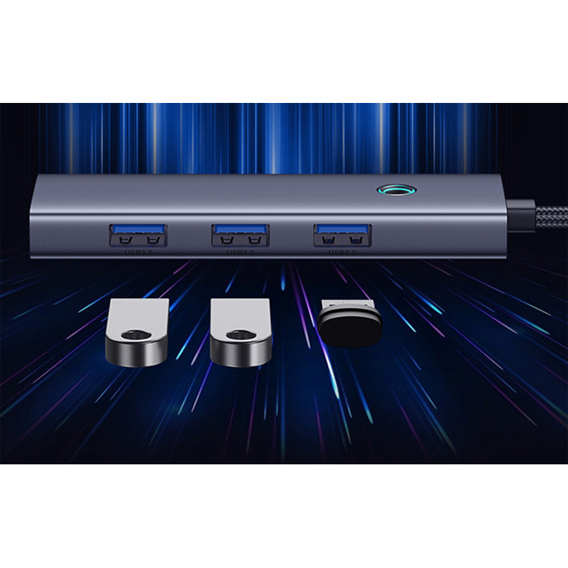 هاب 4 پورت Type-C باسئوس UltraJoy Series B0005280A813-03