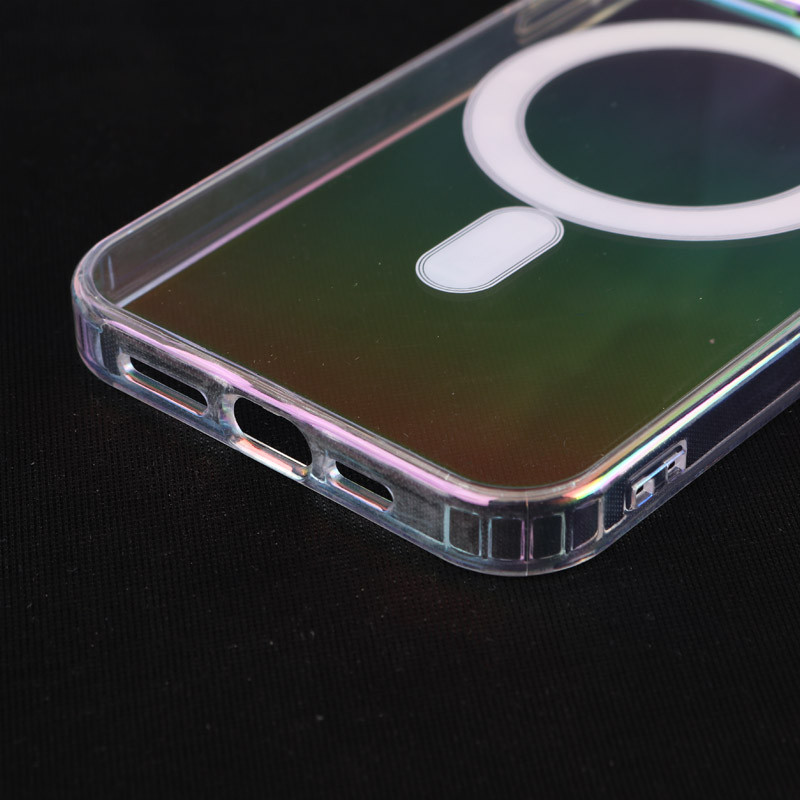 قاب شفاف هولوگرامی Q Series مگ سیف iPhone 15 Pro Max