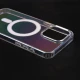 قاب شفاف هولوگرامی Q Series مگ سیف iPhone 15 Pro Max