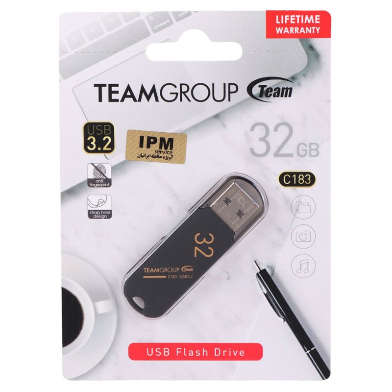 فلش 32 گیگ تیم گروپ TeamGroup C183 USB3.2