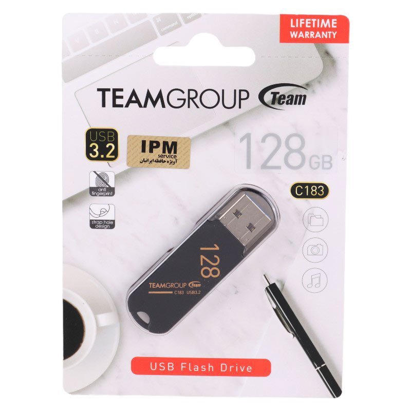 فلش 128 گیگ تیم گروپ TeamGroup C183 USB3.2