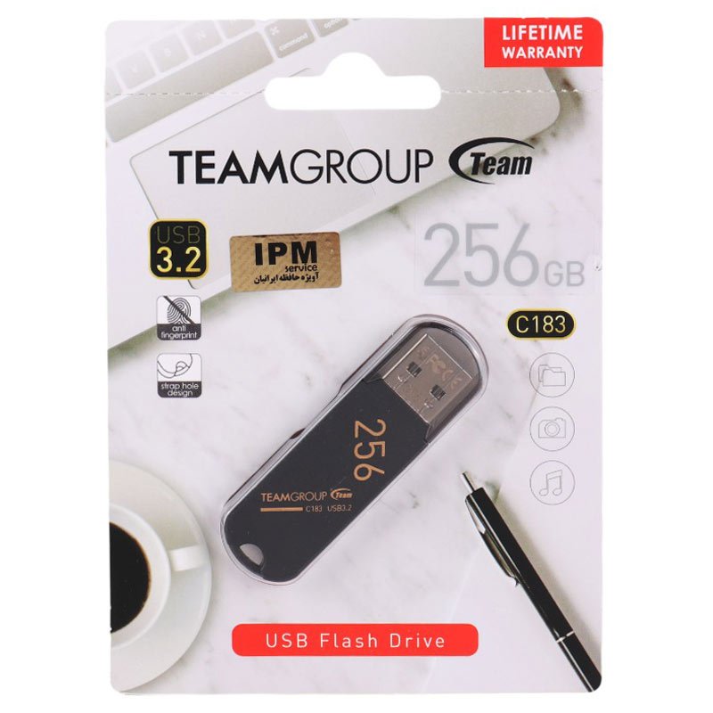 فلش 256 گیگ تیم گروپ TeamGroup C183 USB3.2
