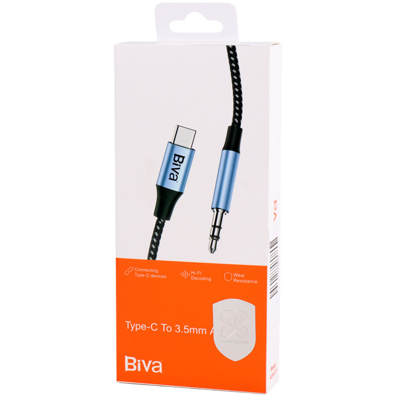 کابل تبدیل Biva AUX-07T Type-C To AUX 1m