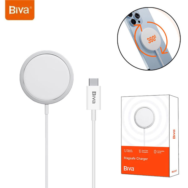 شارژر بی سیم فست شارژ Biva WLC-07 15W