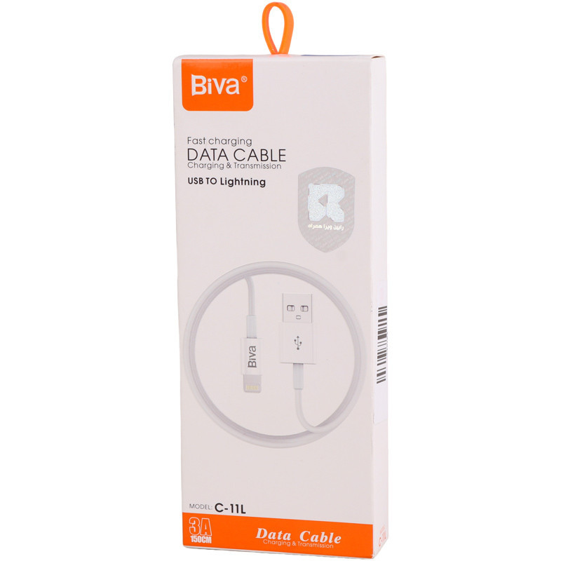 کابل آیفونی فست شارژ Biva C-11L 3A 1.5m