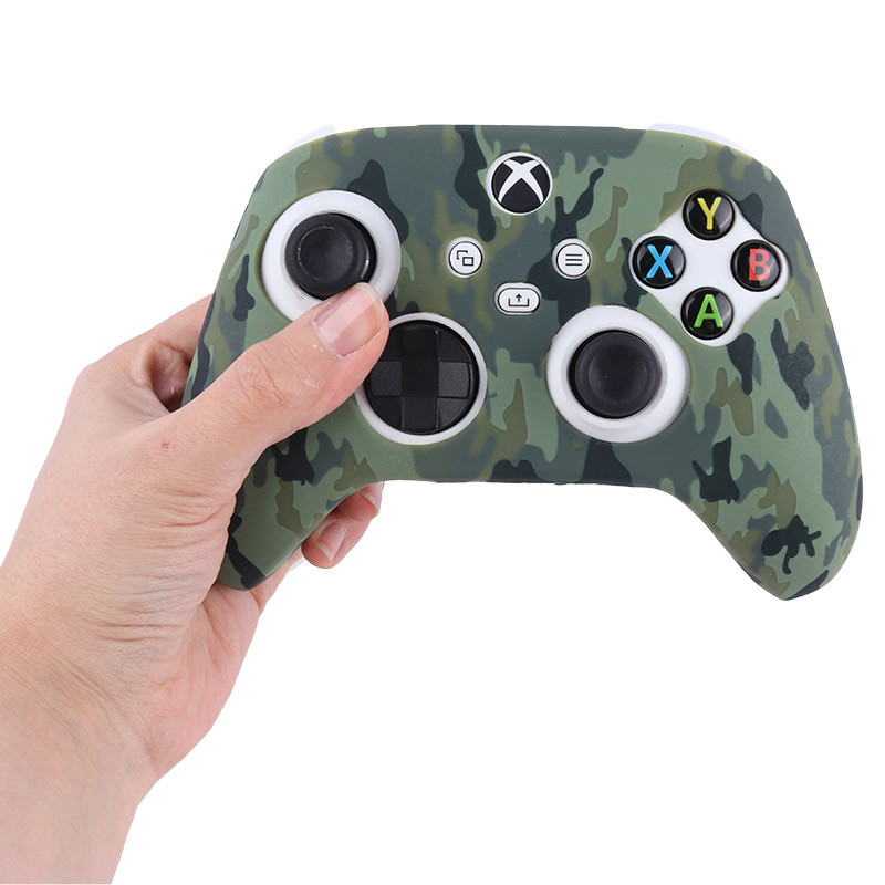 روکش دسته بازی Xbox X/S طرح چریکی سبز طوسی