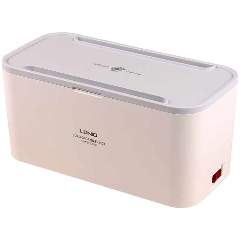 چند راهی برق و شارژر وایرلس الدینیو SN5311W با کابل 2 متری + شارژر USB و Type-C