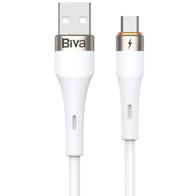 کابل میکرو یو اس بی فست شارژ Biva C-21V 3A 1.2m